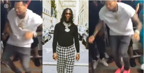 HUGE!! Chris Brown Thrills Fans As He Dances Energetically To Burna Boy’s Song (Video)