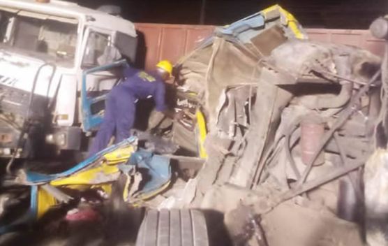 Two Women Killed As Trucks And Tanker Collide With Commercial Bus In Lagos (Photos)