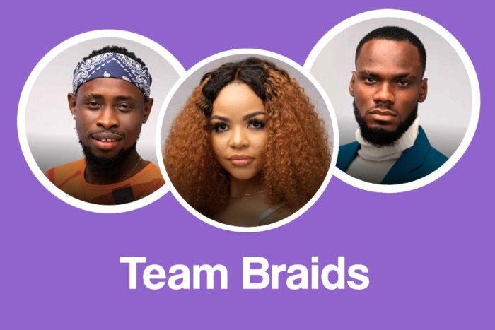 BBNaija: Team Braids – Nengi, Prince And Triky Tee Win N3 Million From Darling Task