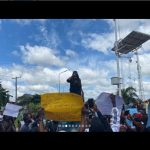 Actress, Angela Okorie Leads #endpolicebrutality Protest In Ebonyi (Photos)