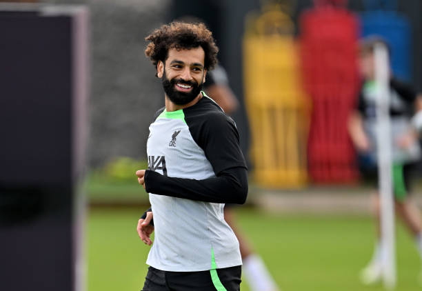 Mo Salah Training At Liverpool