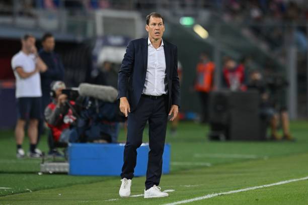 Napoli's head coach, Rudi Garcia