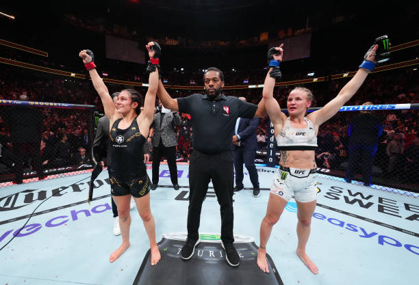 The second match between Valentina Shevchenko and Alexa Grasso was controversially ruled a draw