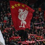 Liverpool's fans waving their banner