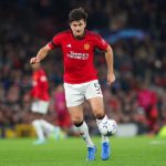 Harry Maguire of Manchester United during the UEFA Champions League match between Manchester United and F.C. Copenhagen at Old Trafford
