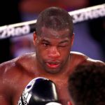 Daniel Dubois furing his fight with Oleksandr Usyk