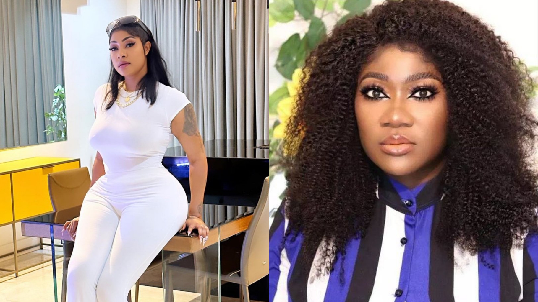 “She is evil” Angela Okorie vows as she continues to drag colleague, Mercy Johnson