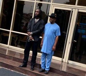 Burna Boy and Nyesom Wike